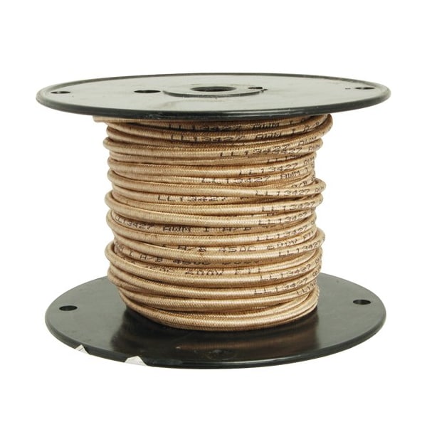Wire, Hi-Temp , 12 Ga, Tan, 100'